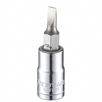 Socket Bit Steel 1/4 in TpSz 4 mm
