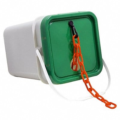 Plastic Chain 120 ft L Safety Orange