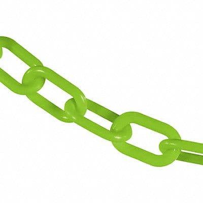 Plastic Chain 50 ft L Safety Green
