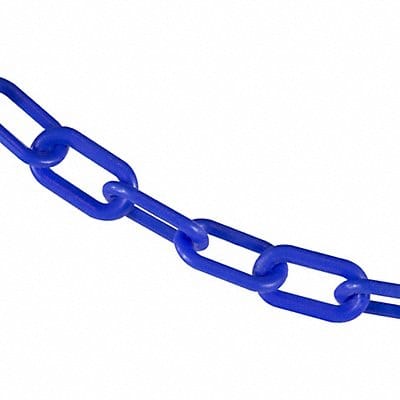 Plastic Chain 100 ft L Blue