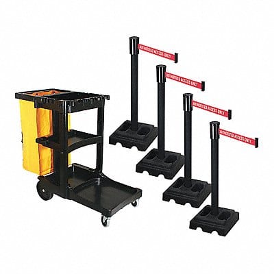 Barrier Systems Post Black 15 ft Belt