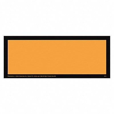 Hazmat ID Placard 15-3/4 H 6-1/4 W