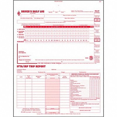 Drivers Logbook 3 In 1 Carbonless