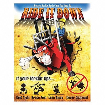 Safety Poster 21 in x 27 in Paper