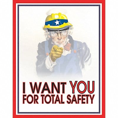 Safety Poster 12 in x 16 in Paper