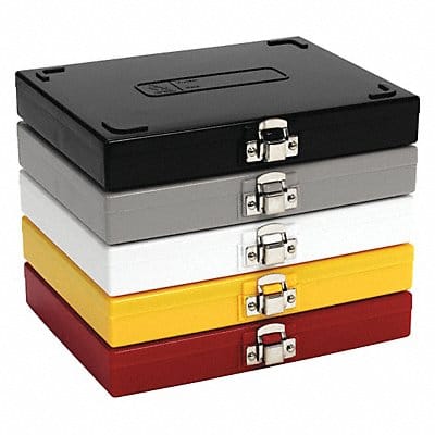 Microscope Slide Box 100 Slots Black