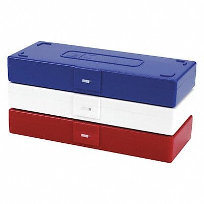 Microscope Slide Box 50 Slots Blue