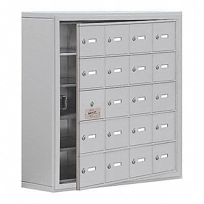 K7531 Locker 5x4Lckrs Slvr 31 x30.5 x9