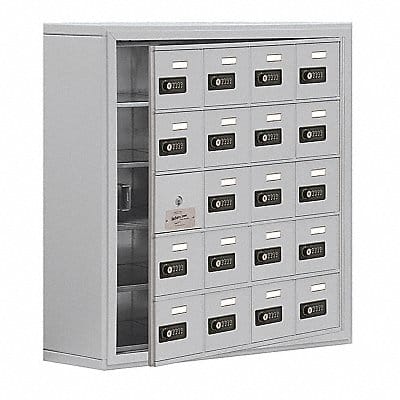 K7532 Locker 5x4Lckrs Slvr 31 x30.5 x9