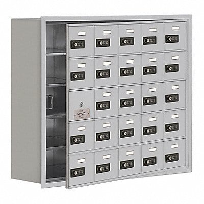 Locker 5x5Lckrs Slvr 30 x36 x9