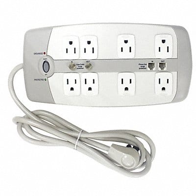 Surge Protector Outlet Strip 6 ft White Surge Protector Outlet Strip 6 ft White