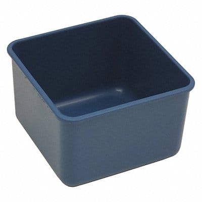 Square Storage Box Plastic Blue 800mL
