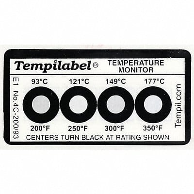 Non-Reversible Temp Indicator Strip PK10