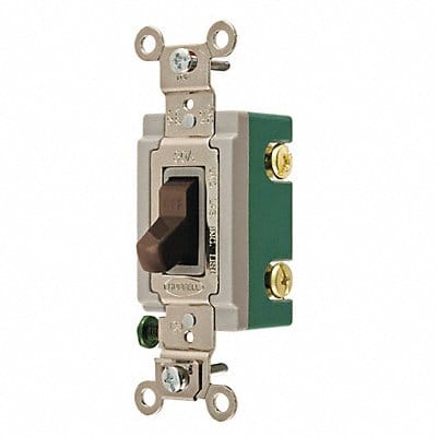 Wall Switch 30A Brown 2-Pole Type Toggle