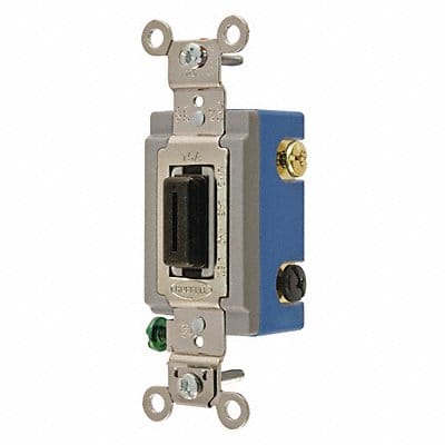 Wall Switch 15A Black 4-Way Type Locking