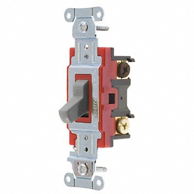 Wall Switch 20A Gray 3-Way Type Toggle