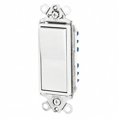 Wall Switch 15A White 1-Pole Type Rocker
