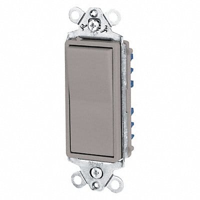 Wall Switch 15A Gray 3-Way Type Rocker