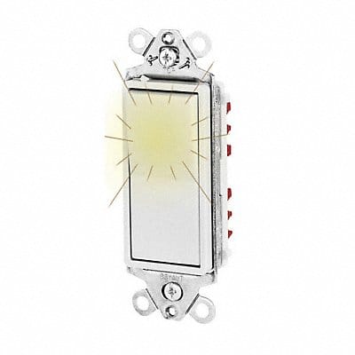 Illuminated Wall Switch 20A 1-Pole Type