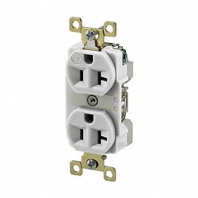 Receptacle White 20A Duplex Receptacles