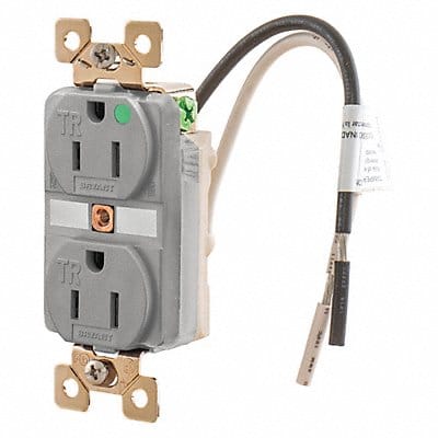 Receptacle Gray 15A 5-15R NEMA Config. Receptacle Gray 15A 5-15R NEMA Config.