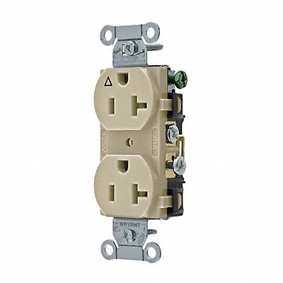 Receptacle Ivory 3 Wires Side Winning