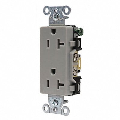 Receptacle Gry 20A Flush Mount 125VAC