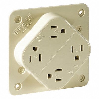 Recept Ivory 15 A 2P3W Back Side 1PK