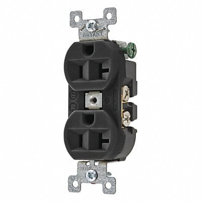 Receptacle Blk 20A 125VAC Duplex Outlet