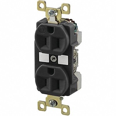 Receptacle Black 15A Weather Resistant