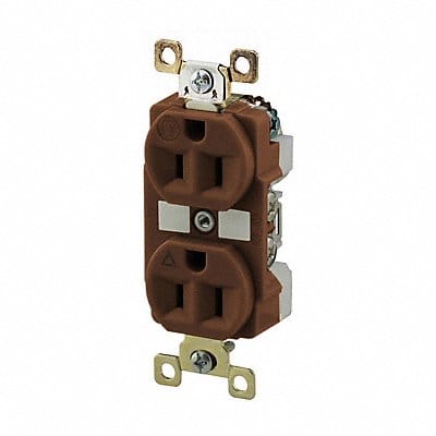 Receptacle Brown 15A Isolated Ground