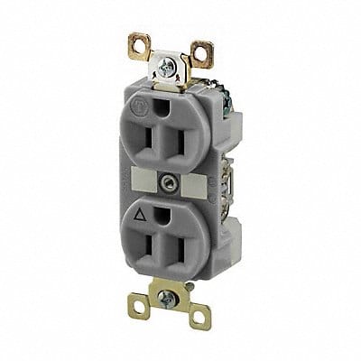 Receptacle Gray 15A Isolated Ground
