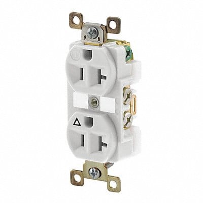 Receptacle Ivory 20A Duplex Outlet Nylon