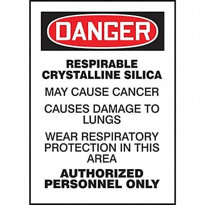 Safety Label 7 in x 5 in Vinyl PK5