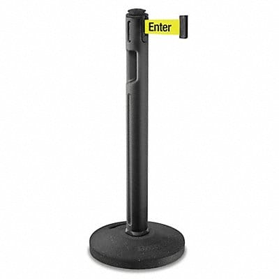 Barrier Post 38-1/4 H Black Barrier Post 38-1/4 H Black