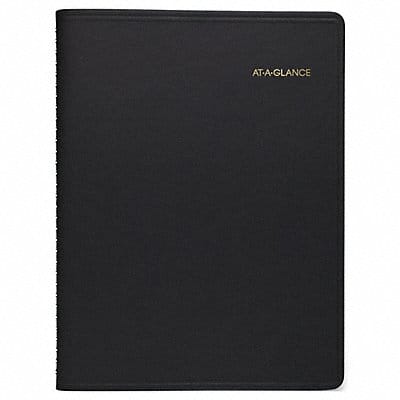 Appointment Book Black 8-1/4 x 10-7/8
