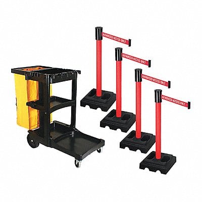 Barrier Systems Post Red 15 ft Belt