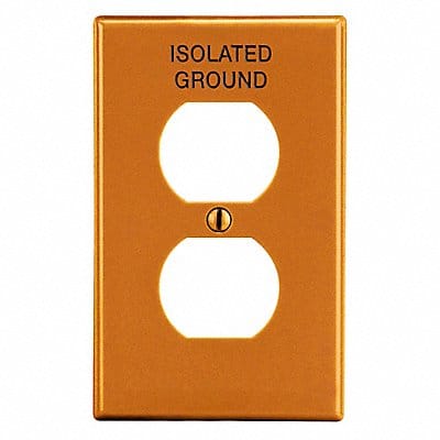 Duplex Receptacle Wall Plate Orange