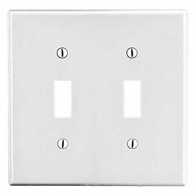 Tgl Switch Wll Plt Mid Wht 2Gng Smth Stn Tgl Switch Wll Plt Mid Wht 2Gng Smth Stn