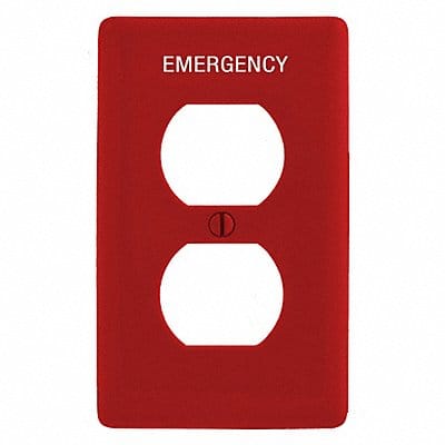 Duplex Receptacle Wall Plate Red