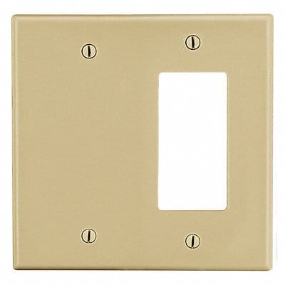 Duplex/Decorator Blank Wall Plate Ivory Duplex/Decorator Blank Wall Plate Ivory