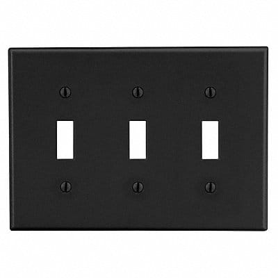Toggle Switch Wall Plate Black