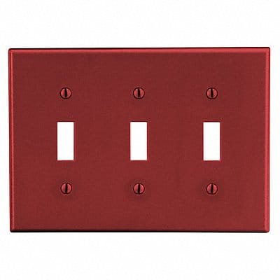 Toggle Switch Wall Plate Red