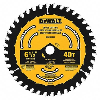 Circular Saw Blade 6 1/2 in 40 Teeth