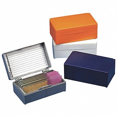 Microscope Slide Box Blue