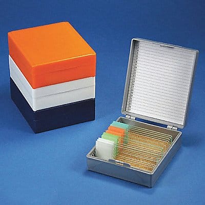 Microscope Slide Box Blue