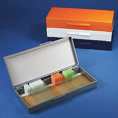 Microscope Slide Box Blue