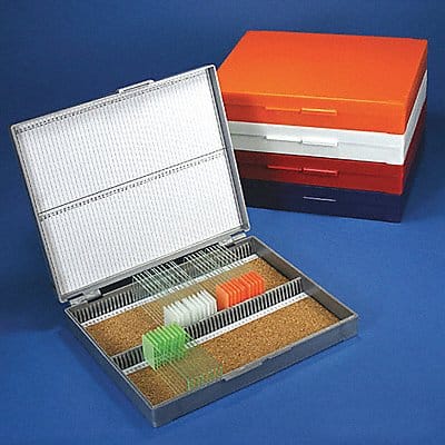 Microscope Slide Box Blue
