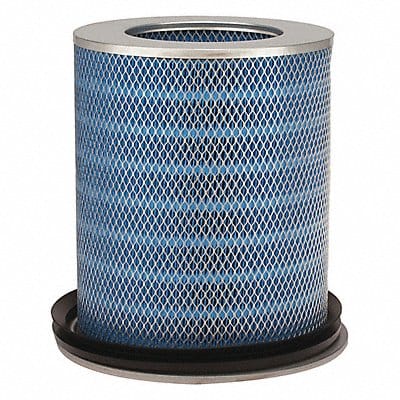 Cylinder Dust Filter 13 1/4in L Blk/Blue