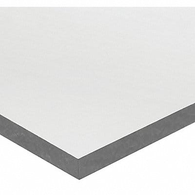 Rectangle PVC T1 2 x24 0.375 T Gray Opq